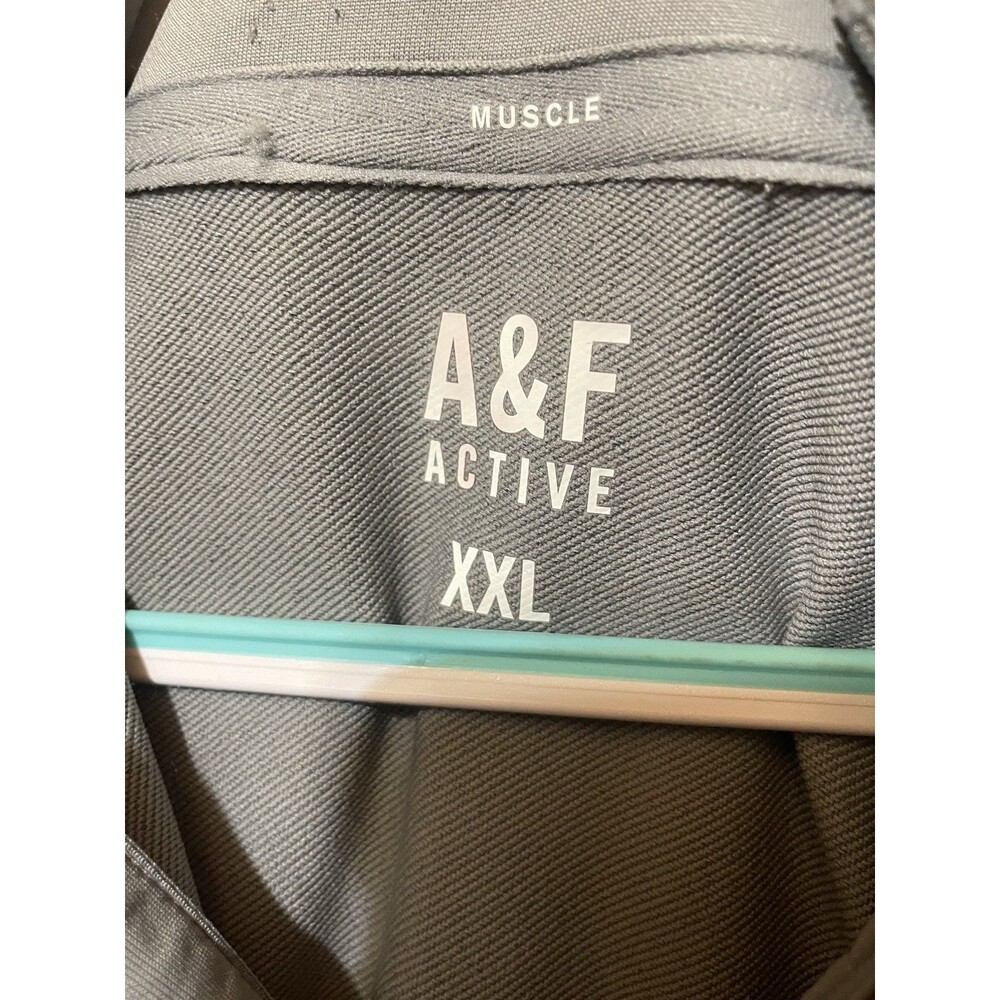 Abercrombie & Fitch Active Performance Zip Up Hoodie Jacket Gray Men’s XXL NWT - Picture 3 of 4